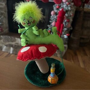 AnnaLee 2006 Alice in wonderland caterpillar figurine- make me an offer!!